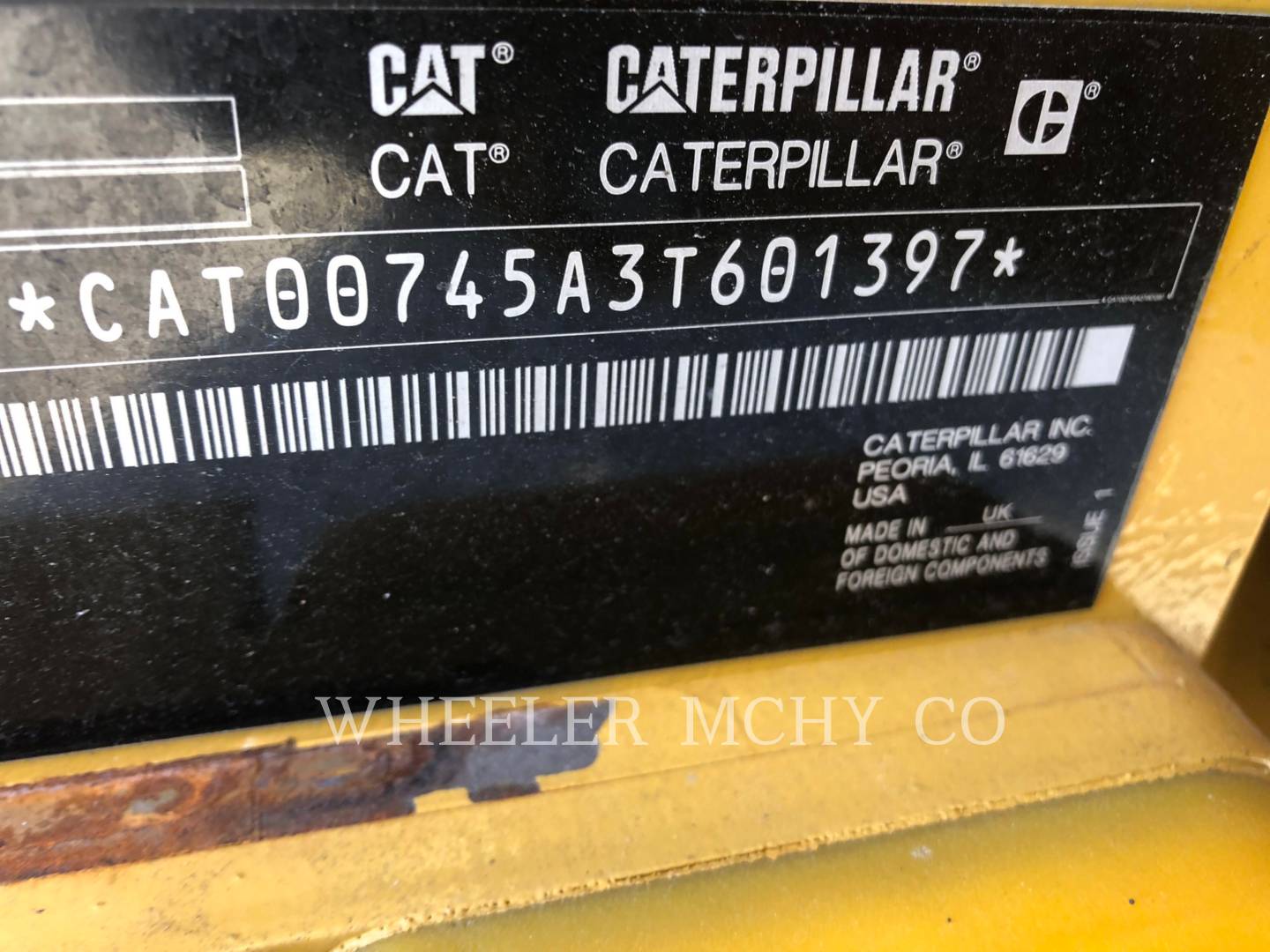 2019 Caterpillar 745 TG Articulated Truck