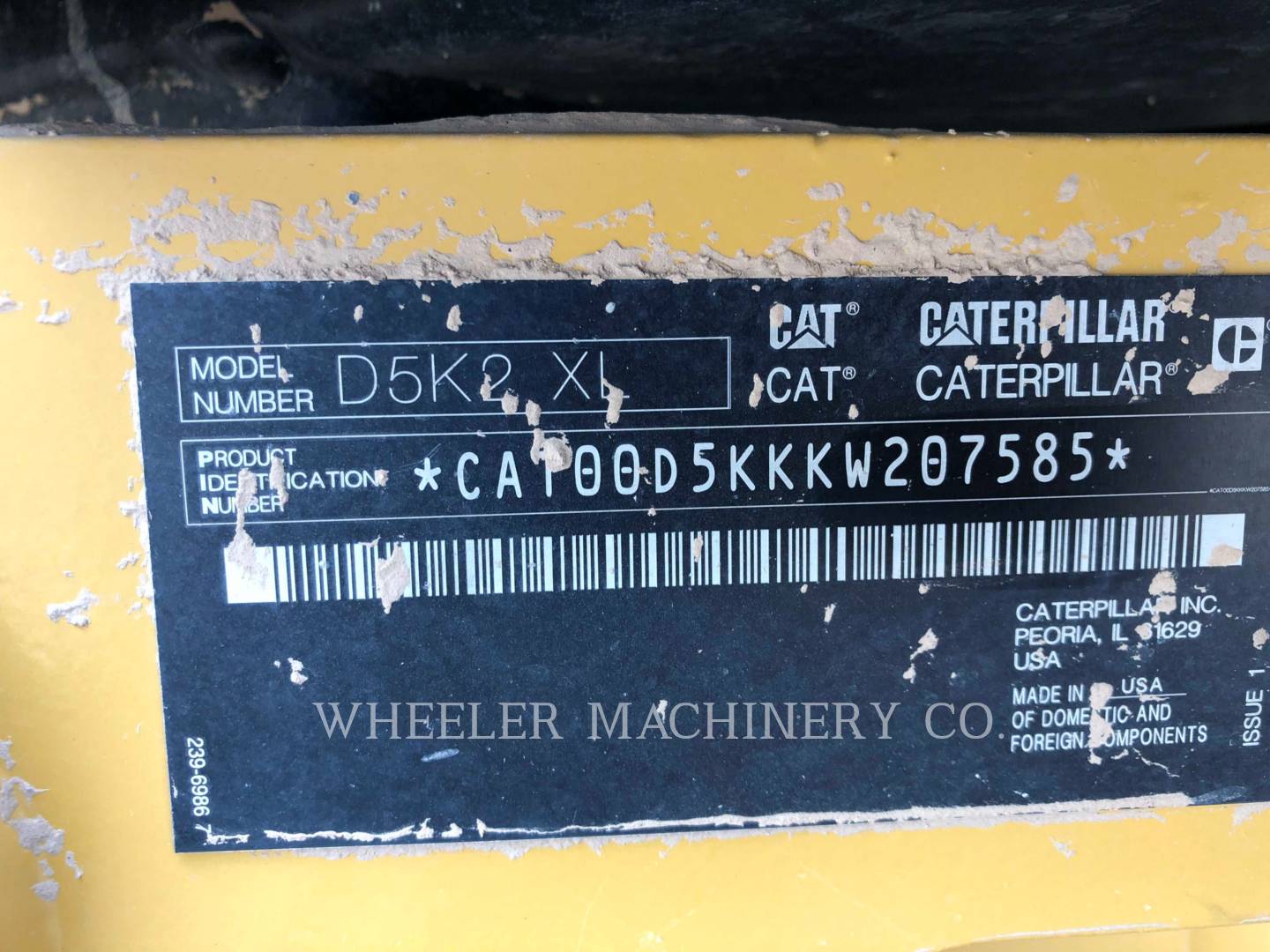 2019 Caterpillar D5K2 XL AR Dozer