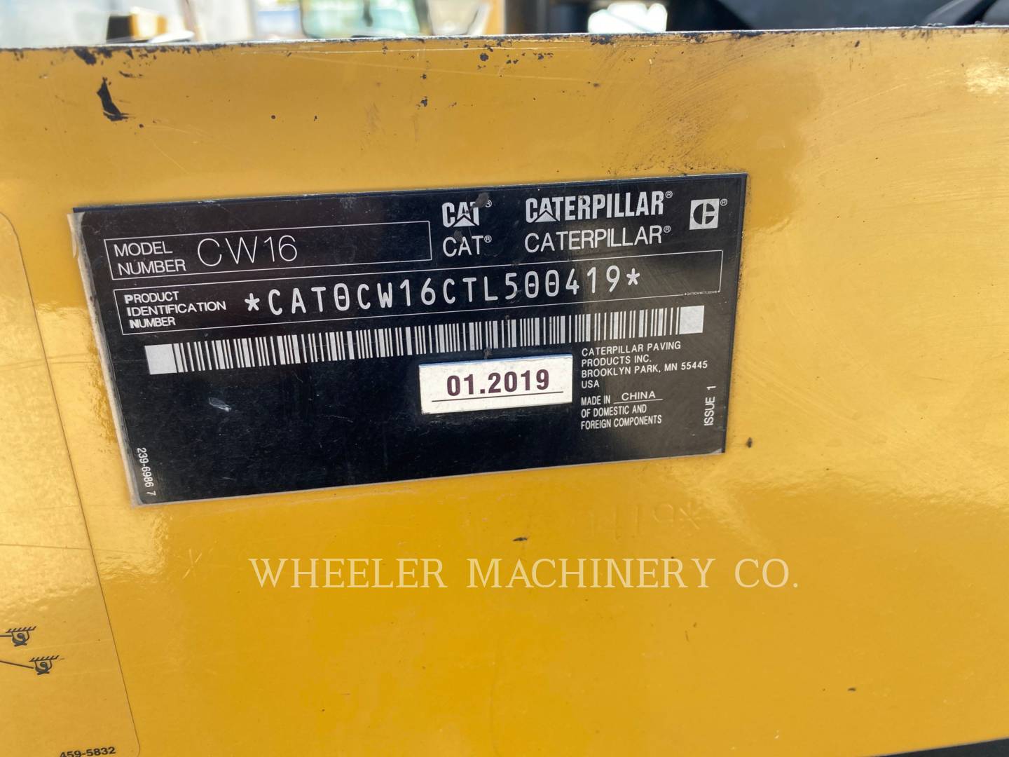 2019 Caterpillar CW16 Compactor