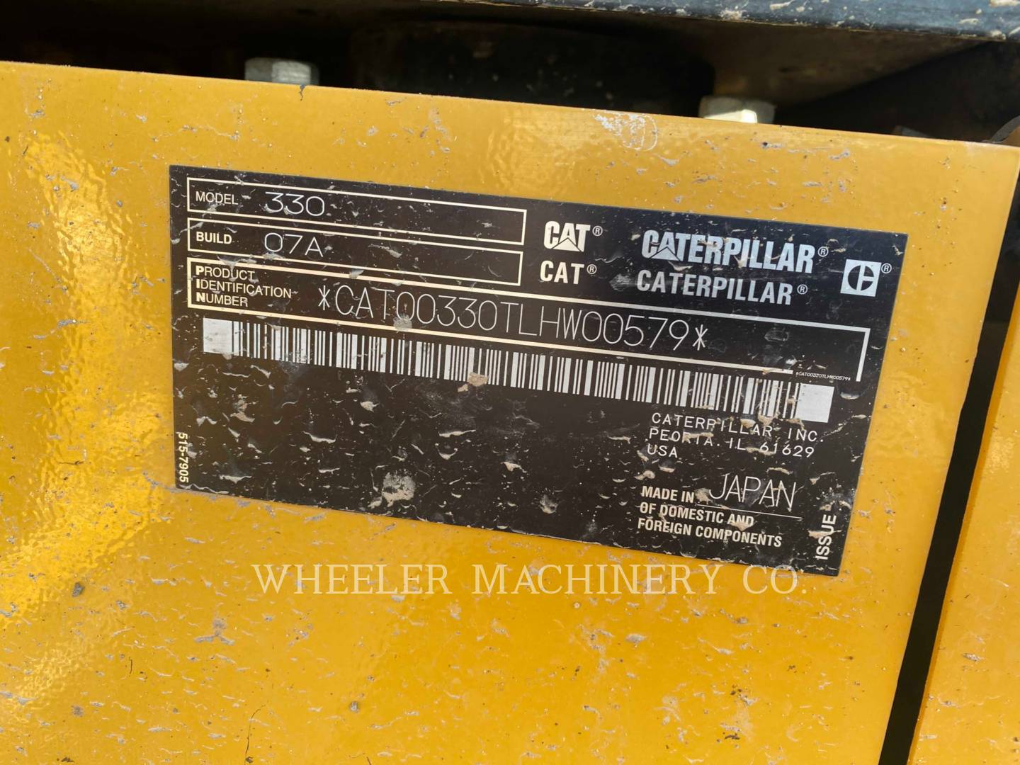 2019 Caterpillar 330 TH Excavator