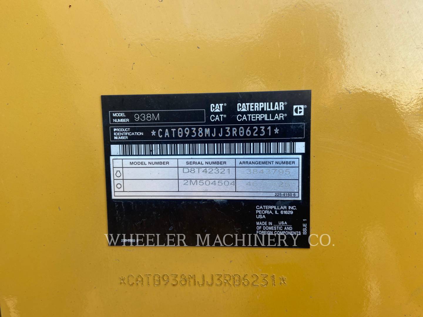 2018 Caterpillar 938M QC Wheel Loader