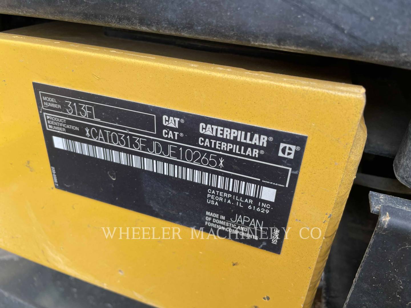 2018 Caterpillar 313F L THB Excavator