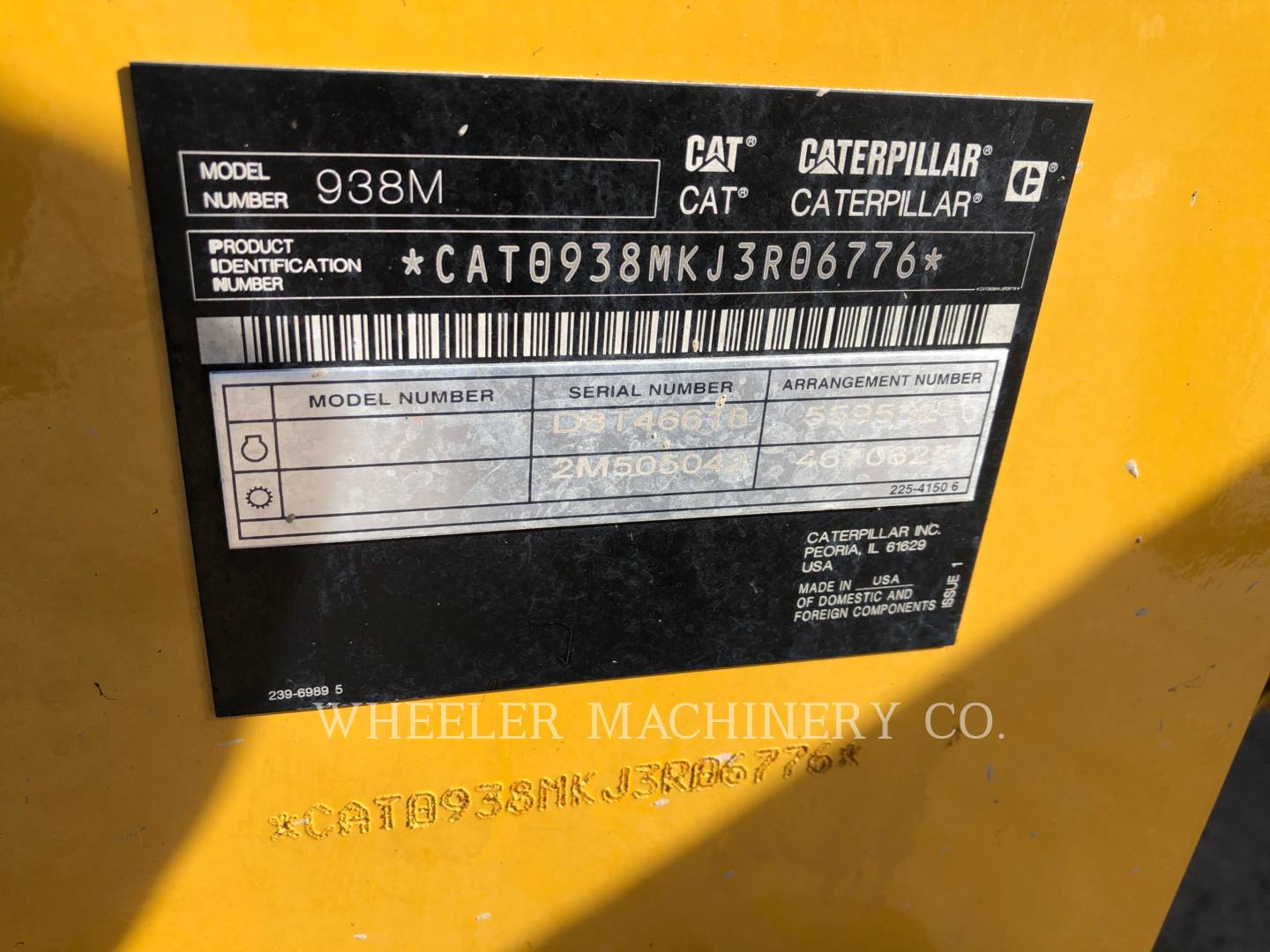 2019 Caterpillar 938M QC Wheel Loader