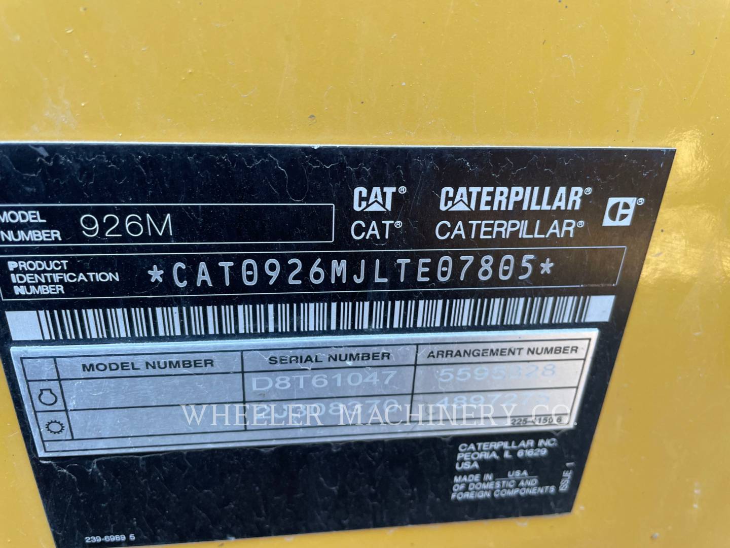 2019 Caterpillar 926M QC Wheel Loader