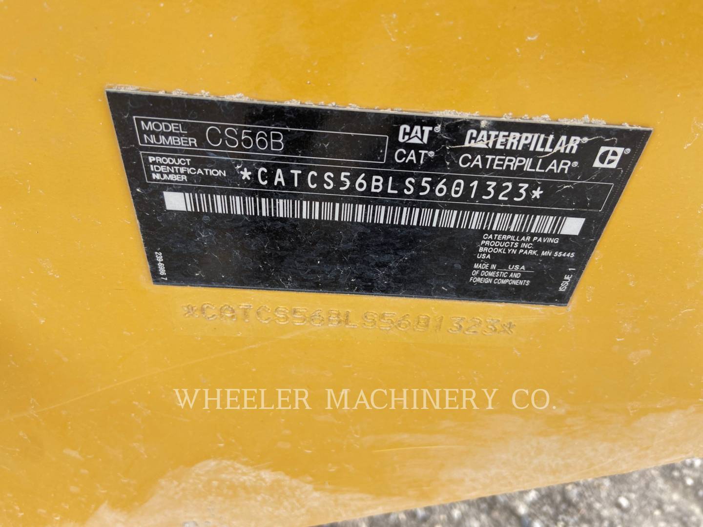 2020 Caterpillar CS56B Vibratory Single