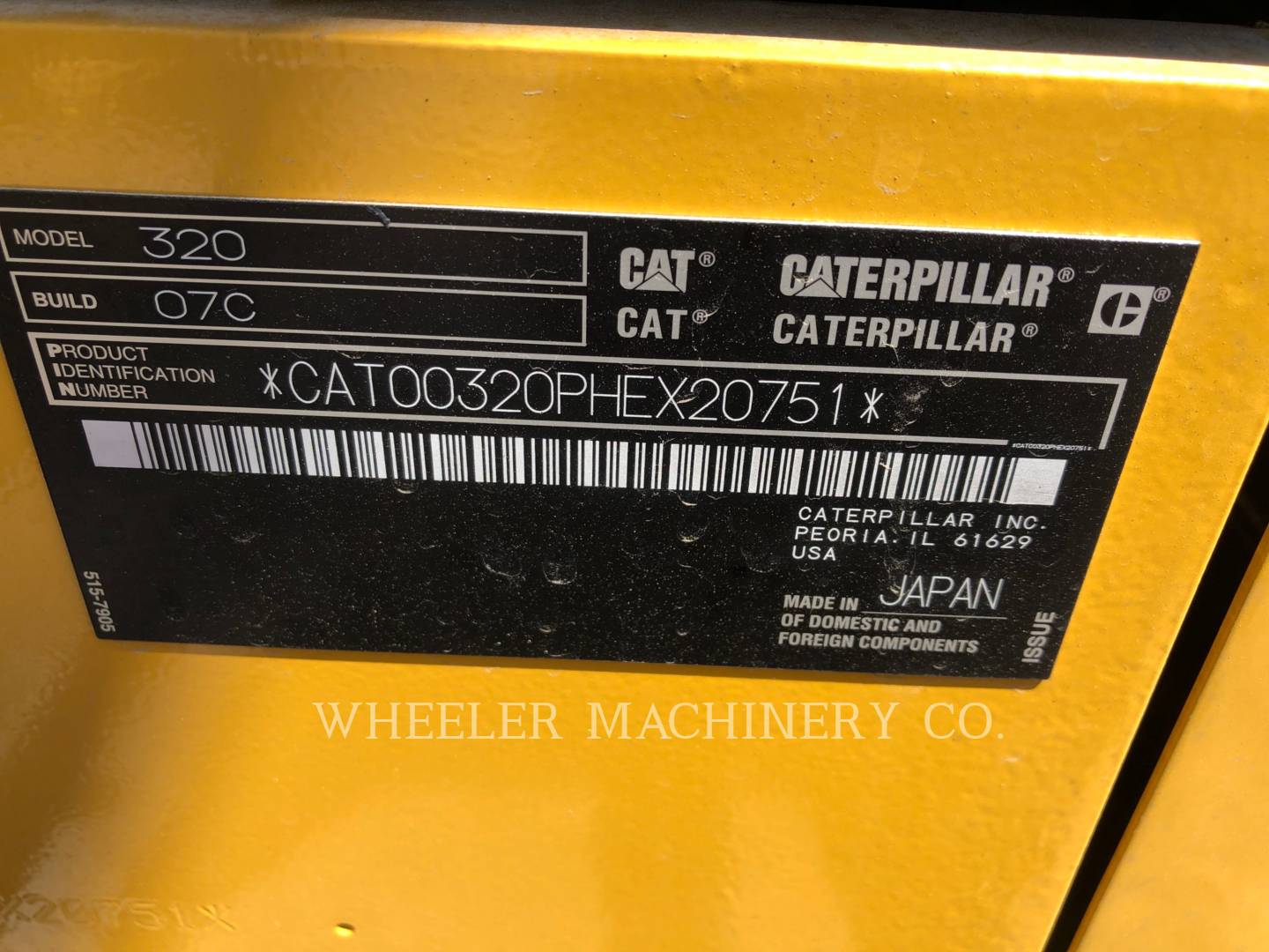 2020 Caterpillar 320 CF Excavator