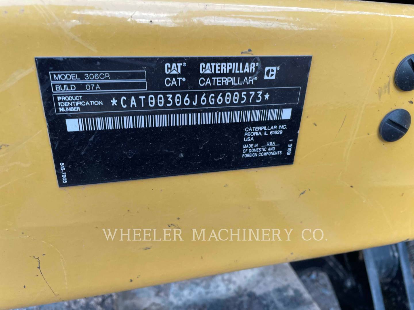 2020 Caterpillar 306 C3 TH Excavator