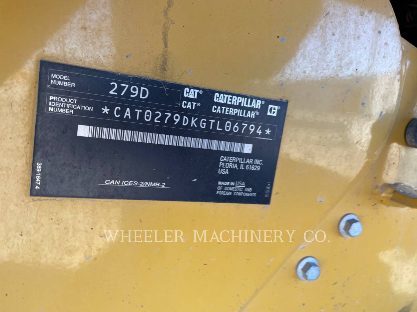 2019 Caterpillar 279D C3 HF Compact Track Loader