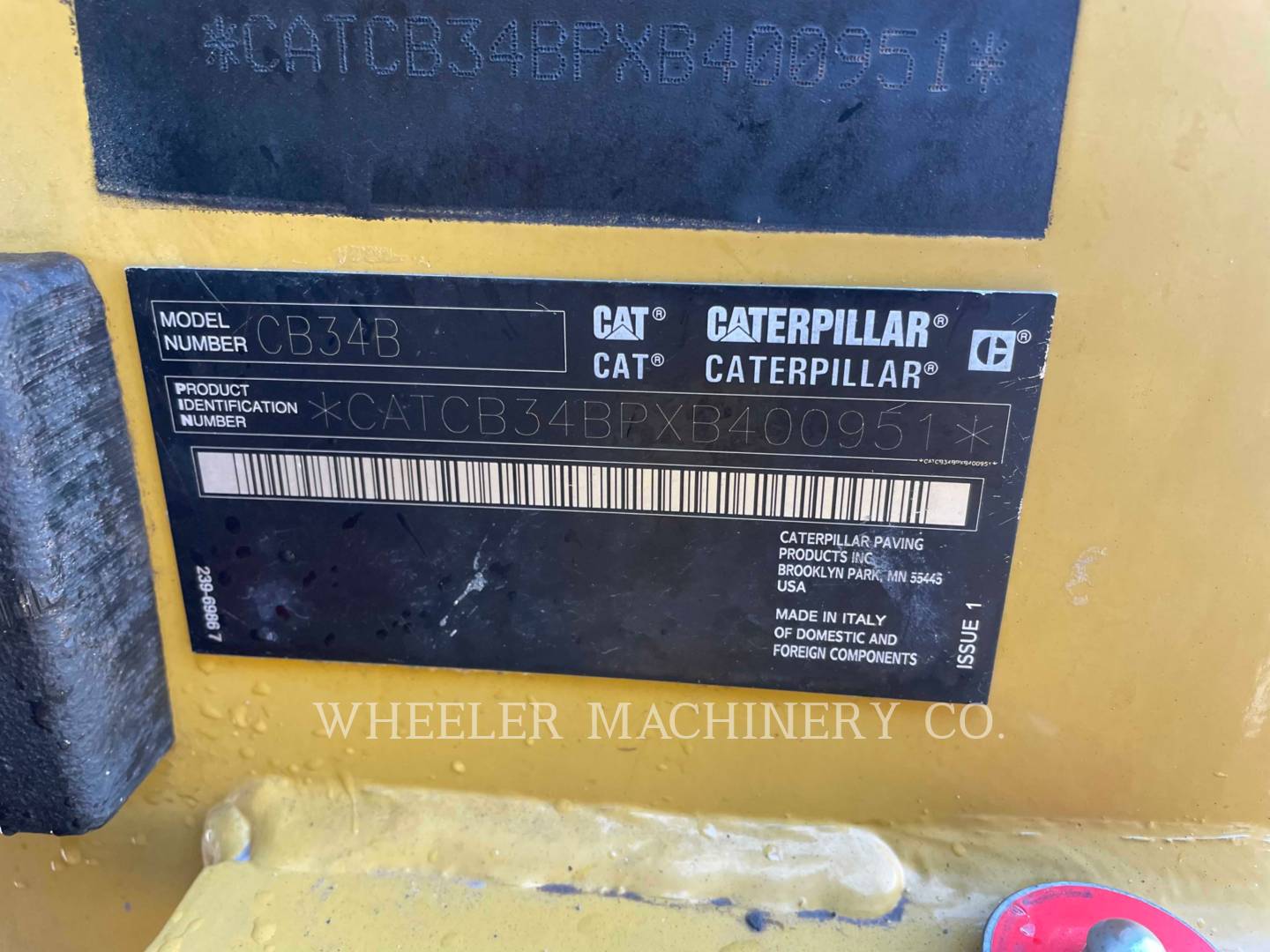 2020 Caterpillar CB34B Vibratory Double