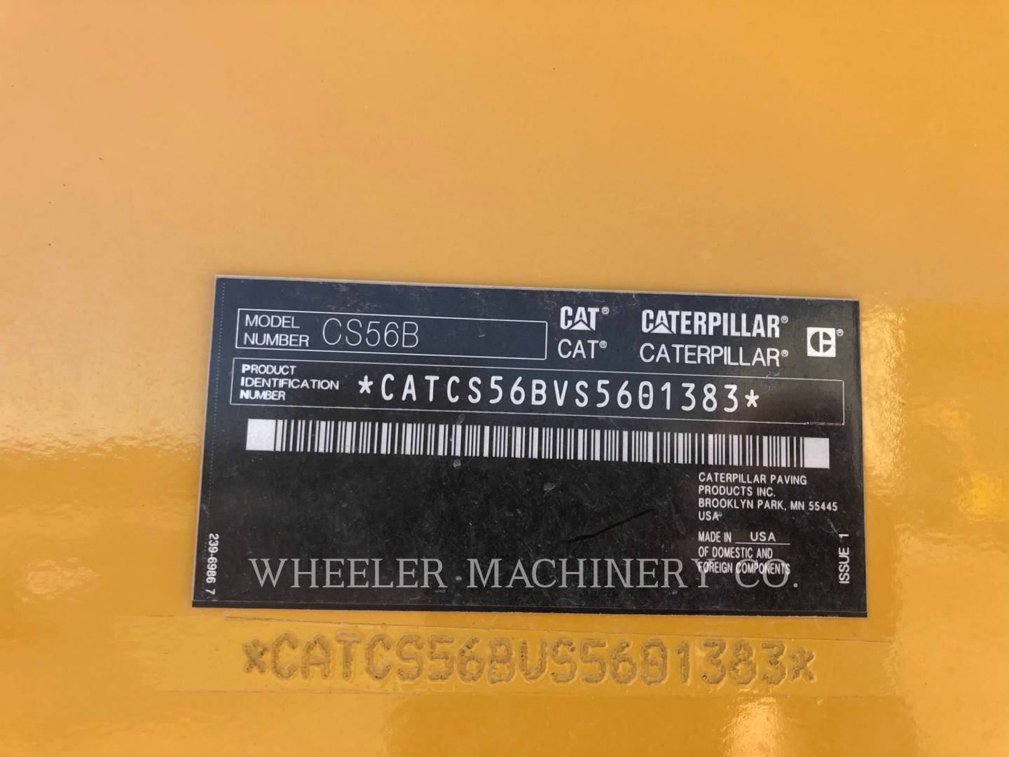 2020 Caterpillar CS56B Vibratory Single