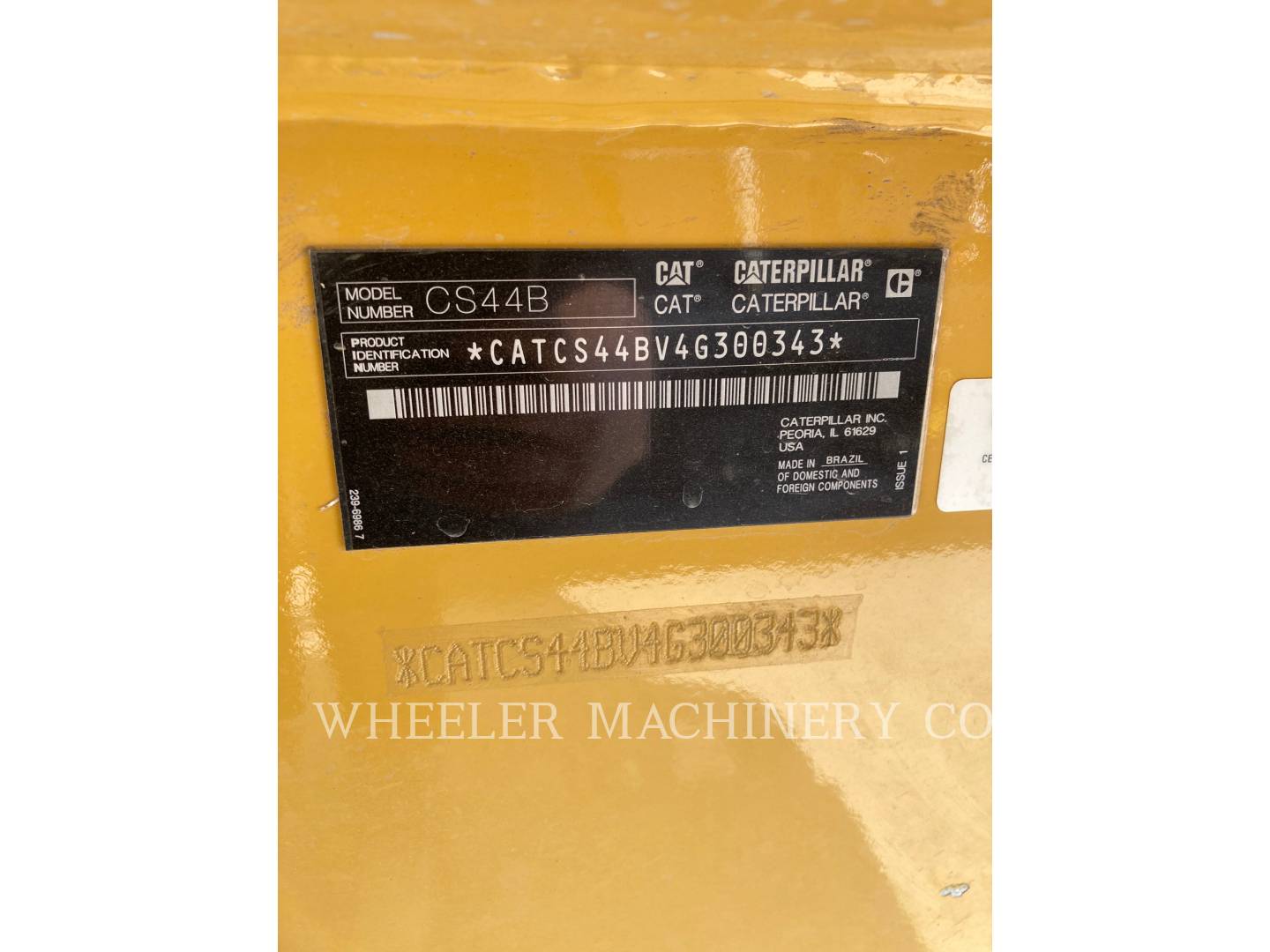 2019 Caterpillar CS44B Vibratory Single