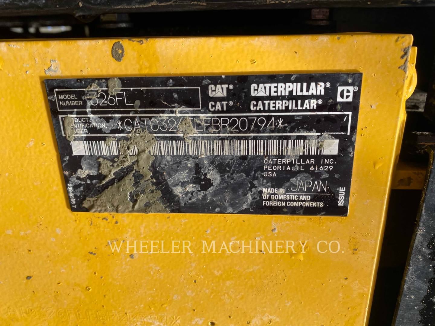 2019 Caterpillar 326F L Excavator