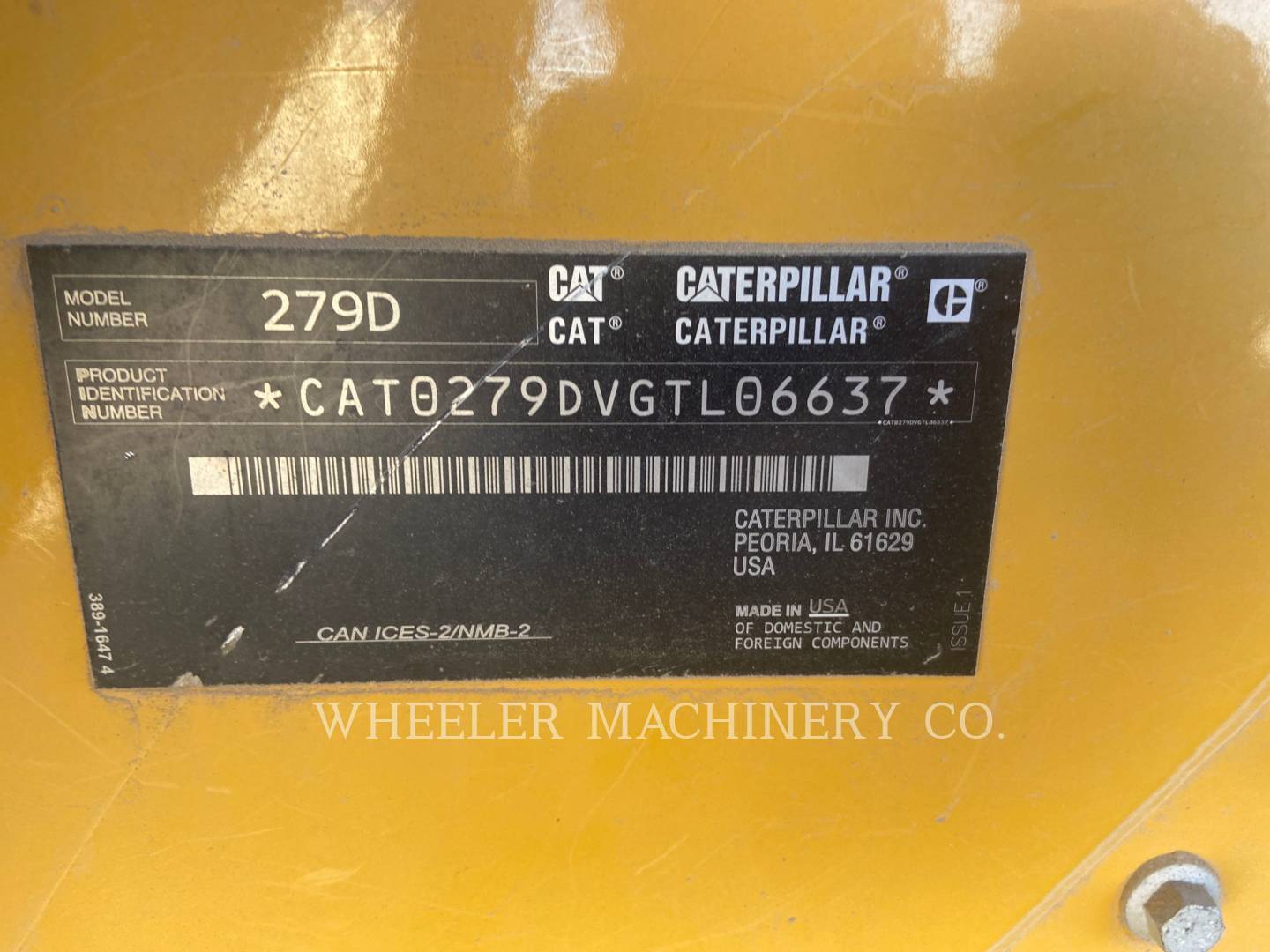 2019 Caterpillar 279D C3 HF Compact Track Loader