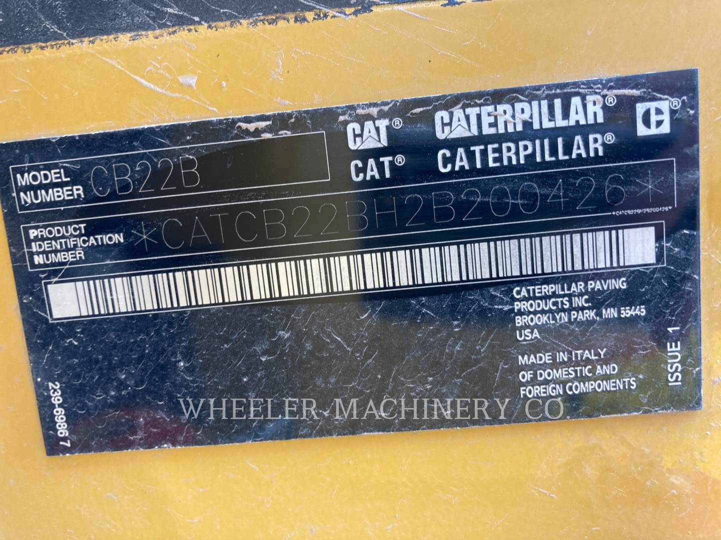 2020 Caterpillar CB22B CN Vibratory Double