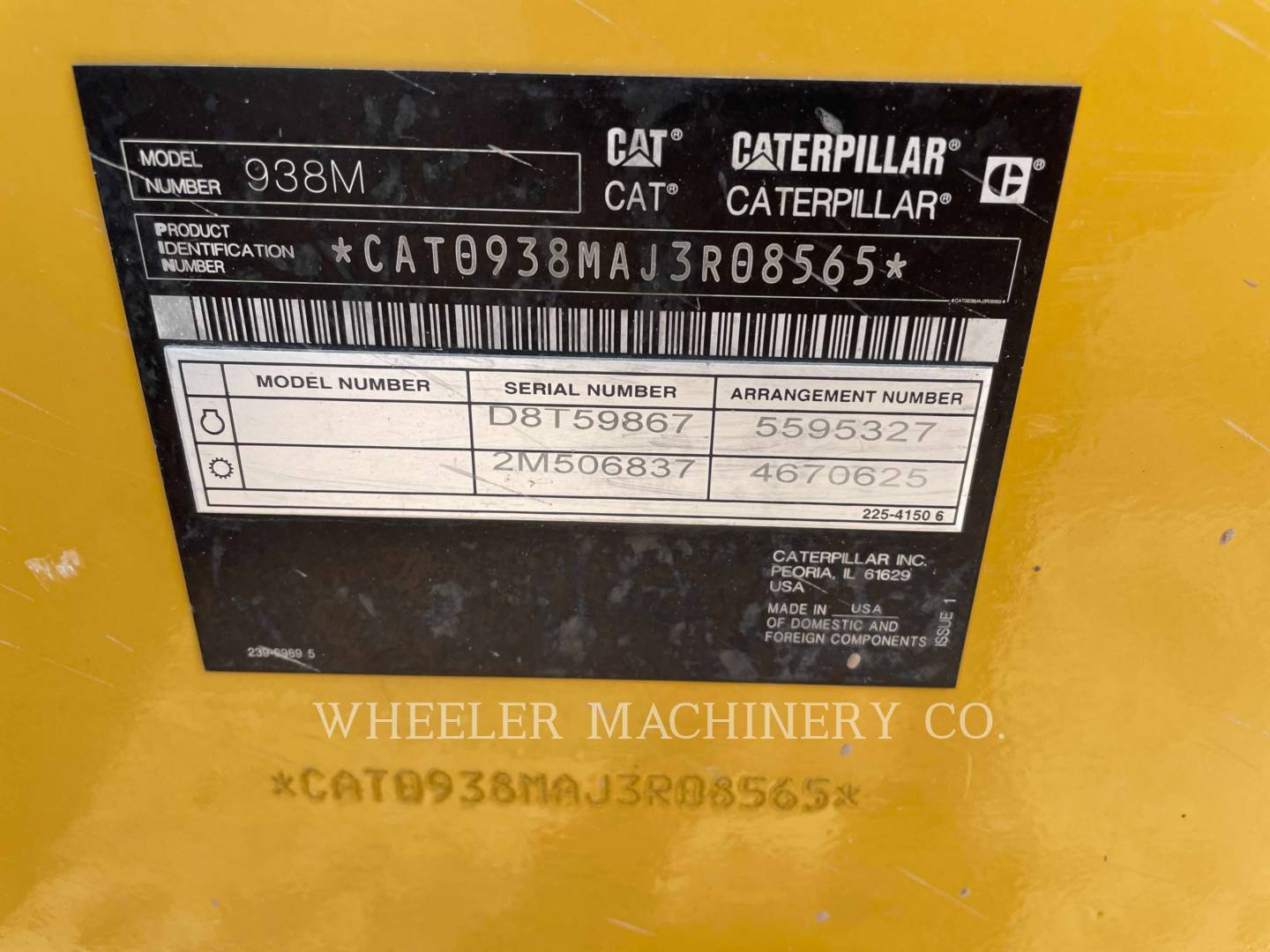 2020 Caterpillar 938M QC Wheel Loader