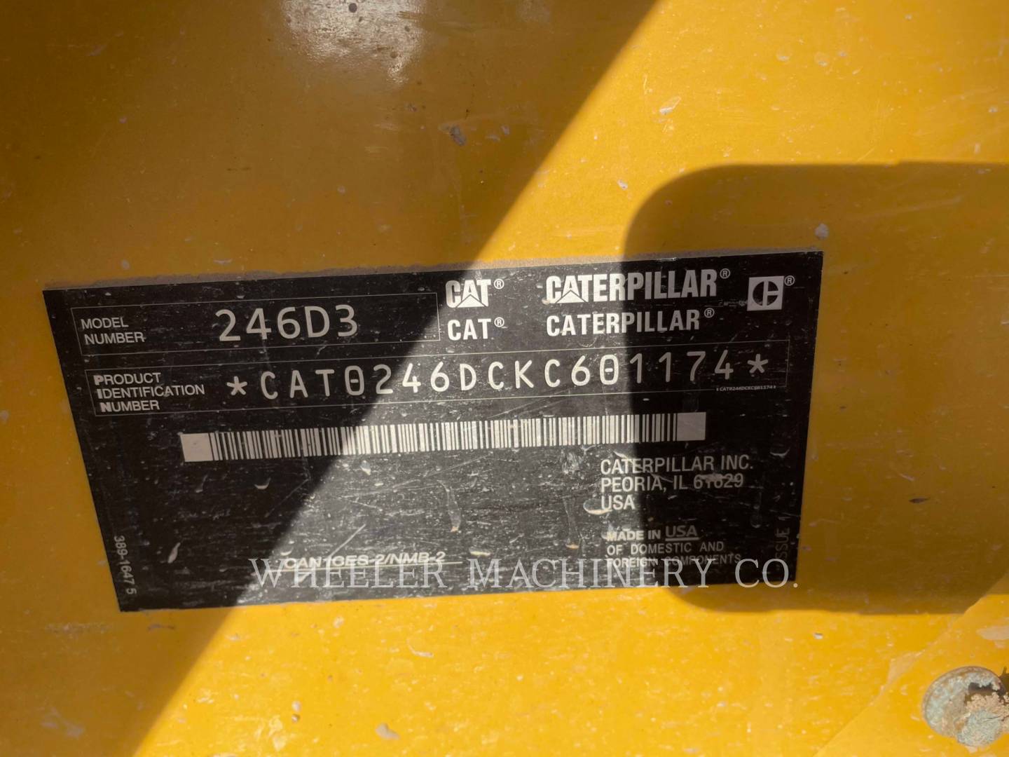 2020 Caterpillar 246D3 C3H2 Skid Steer Loader