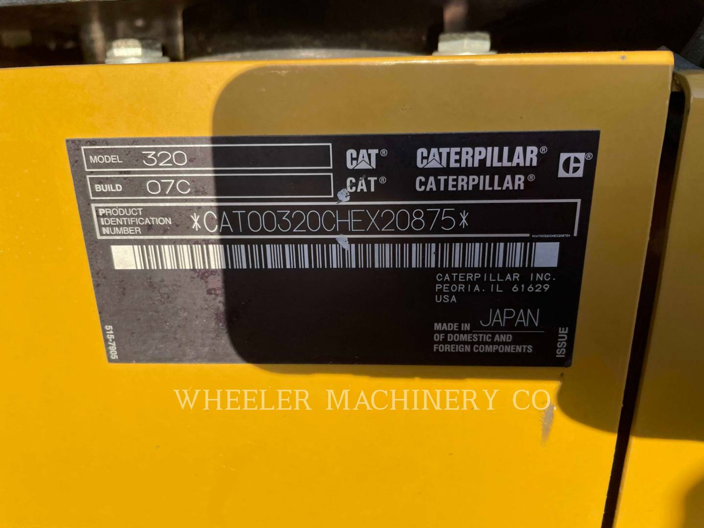 2020 Caterpillar 320 CF Excavator