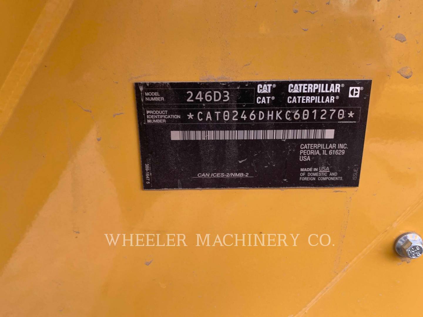 2020 Caterpillar 246D3 C1H2 Skid Steer Loader