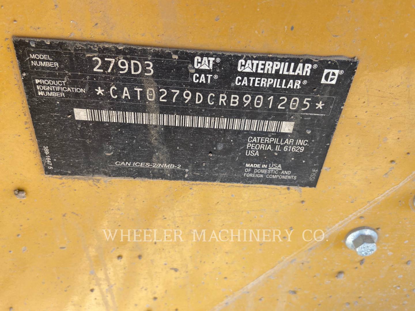 2020 Caterpillar 279D3 C3HF Compact Track Loader