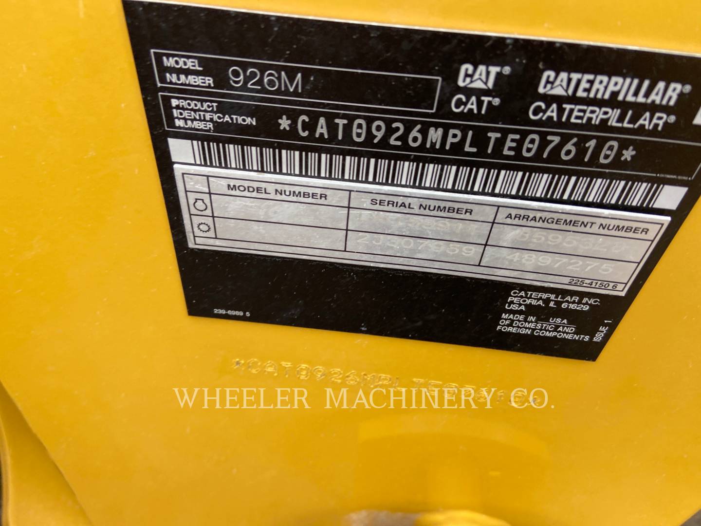 2019 Caterpillar 926M HL QC Wheel Loader