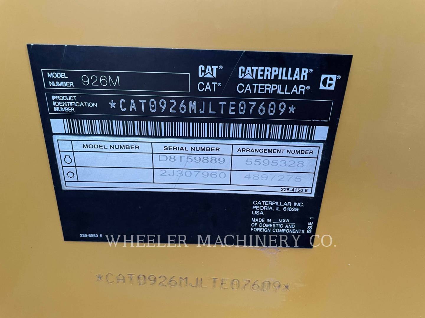 2019 Caterpillar 926M HL QC Wheel Loader