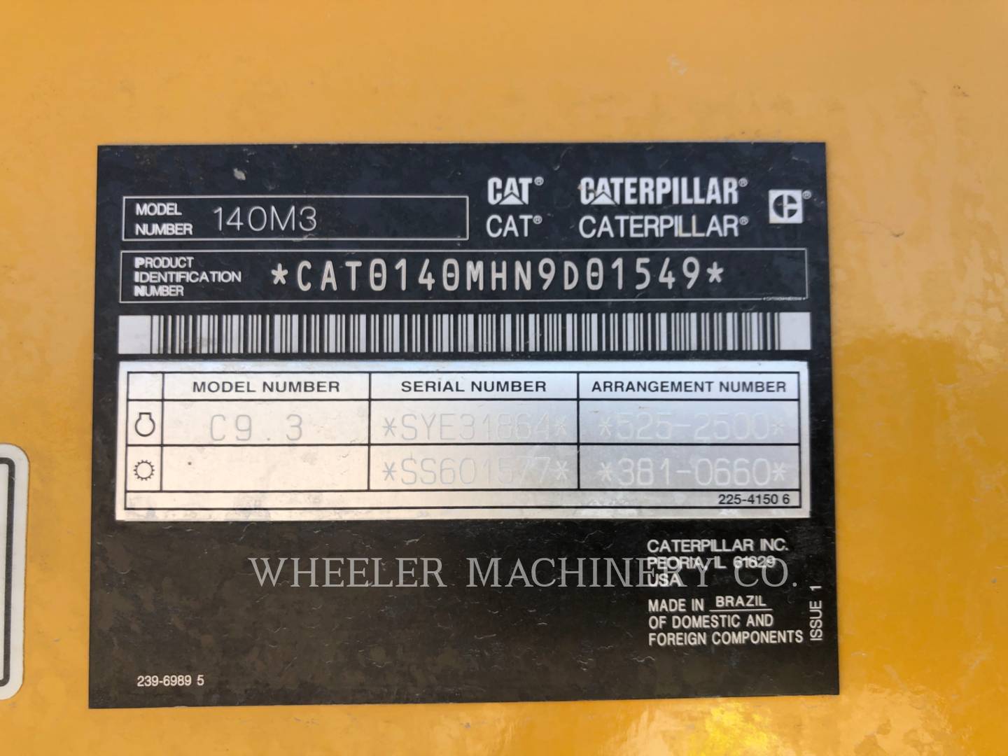 2019 Caterpillar 140M3 Grader - Road