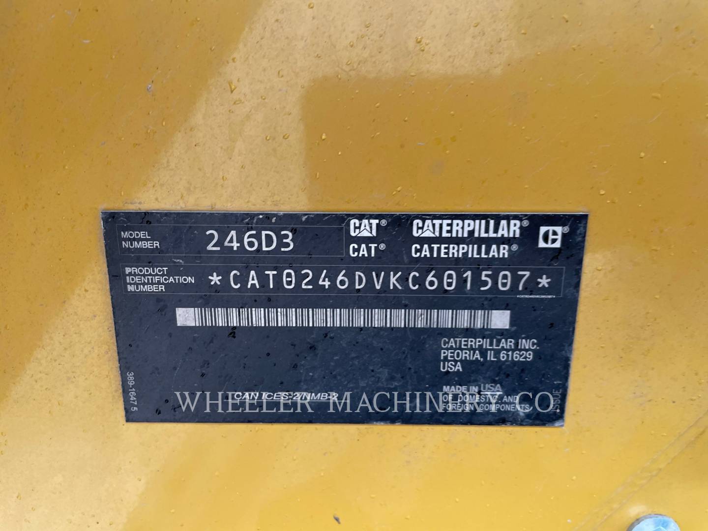 2021 Caterpillar 246D3 C3H2 Skid Steer Loader