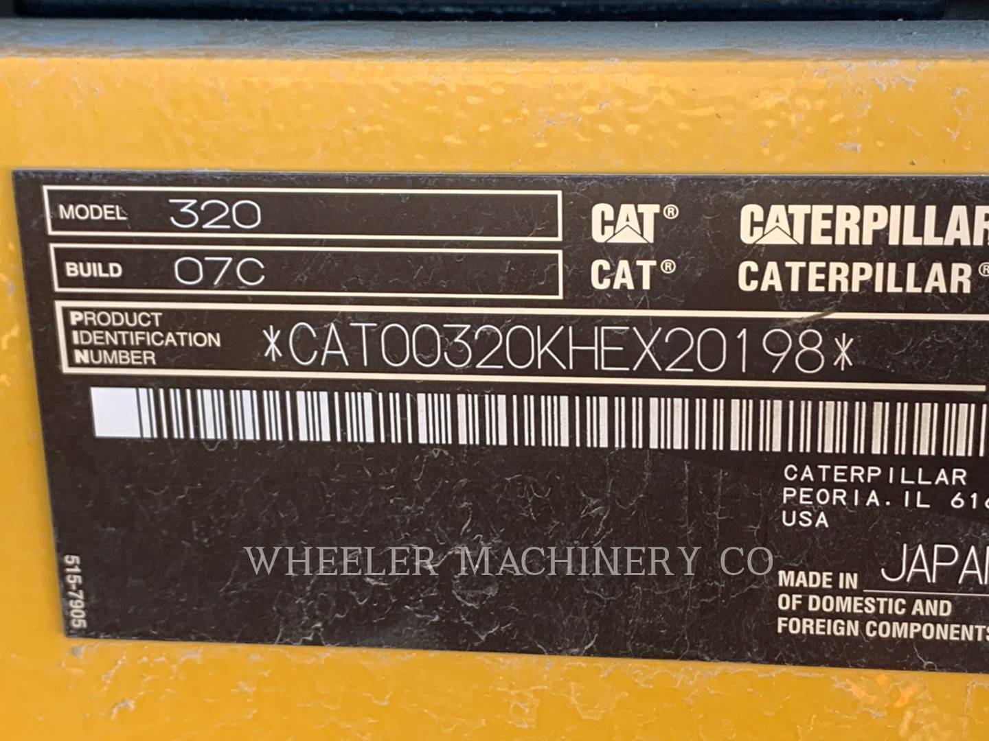 2020 Caterpillar 320 TH Excavator