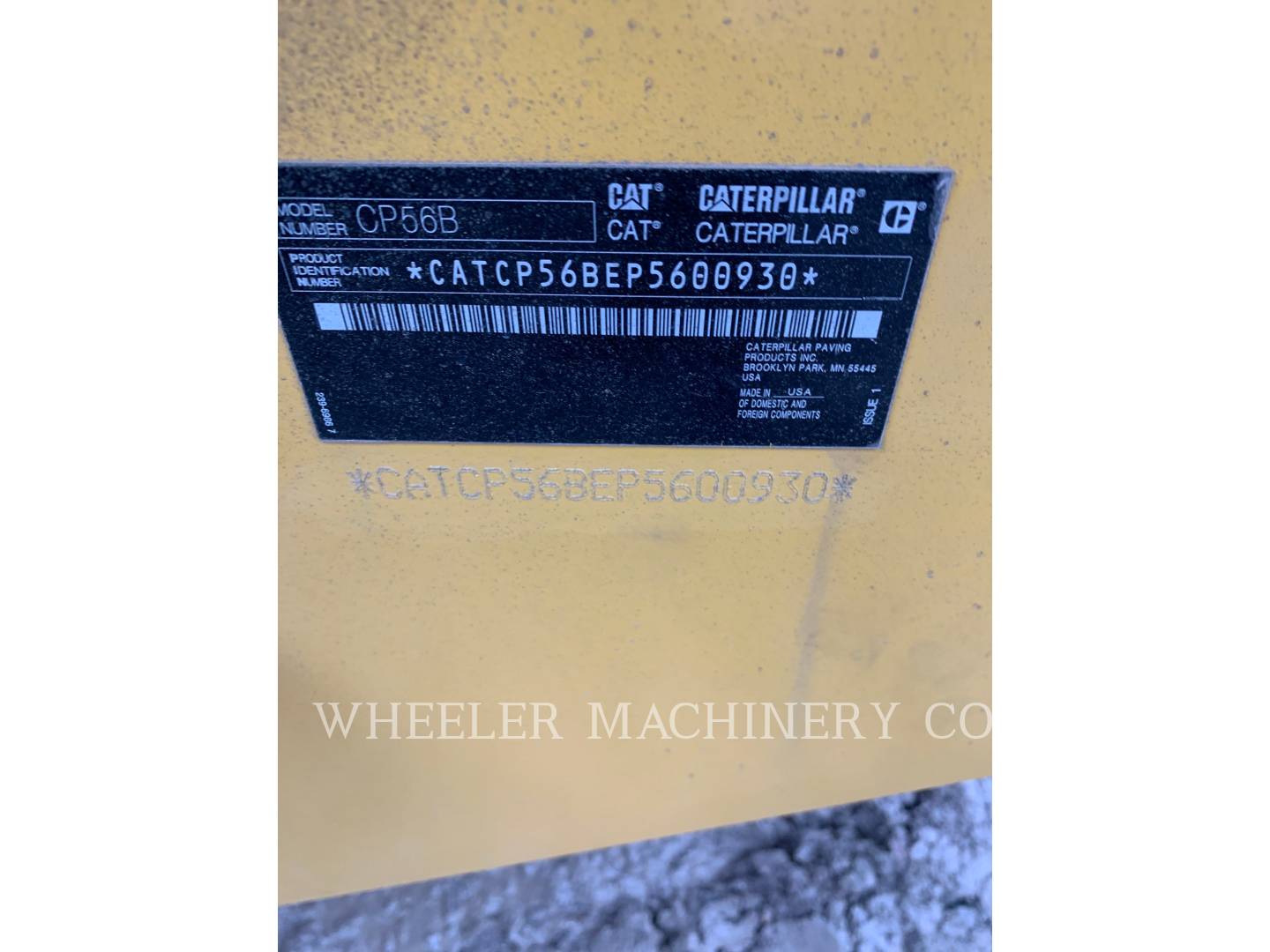 2021 Caterpillar CP56B Vibratory Single