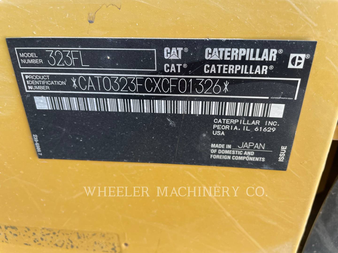 2016 Caterpillar 323F L CF Excavator