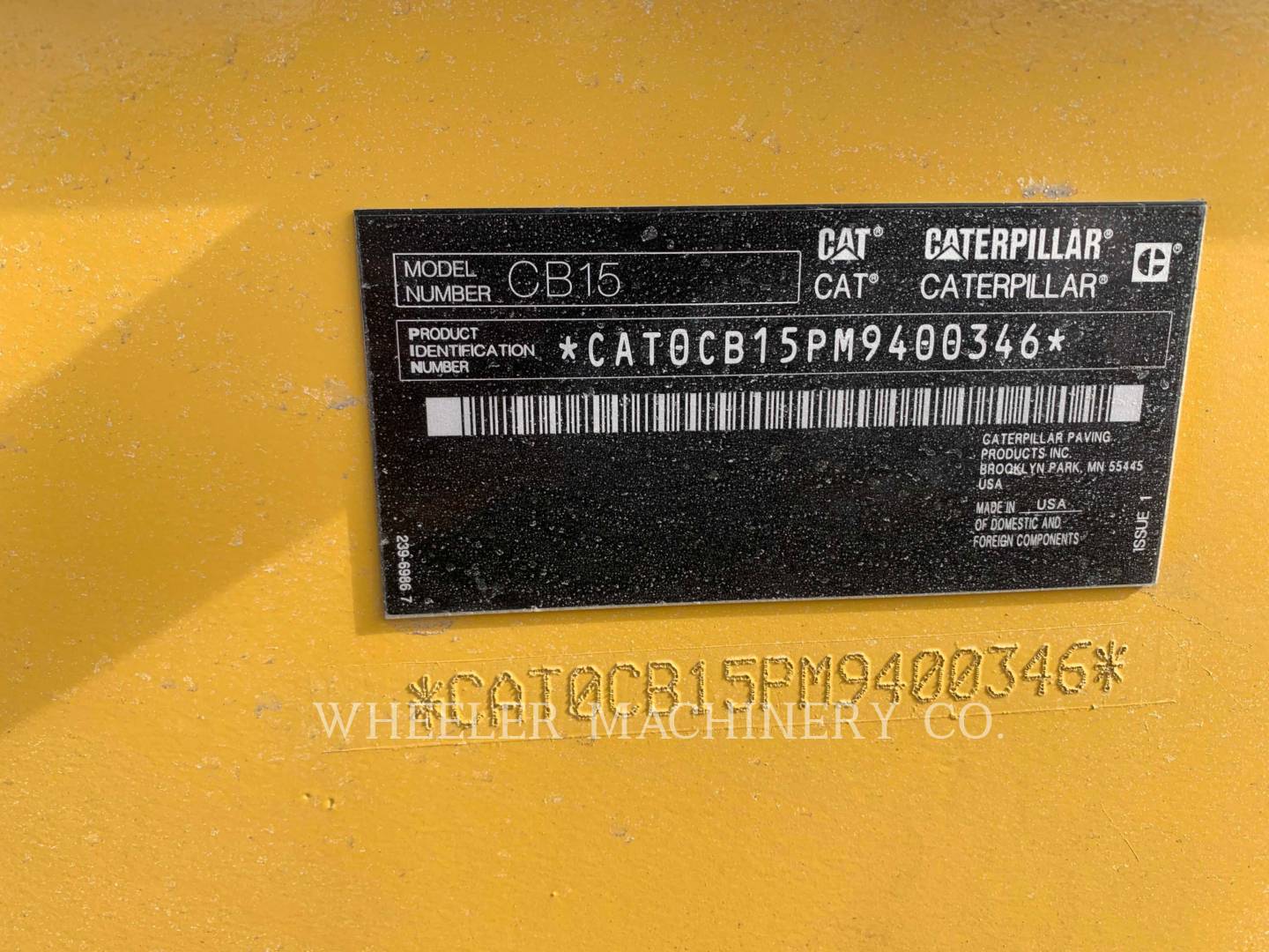 2021 Caterpillar CB15 VV Vibratory Double