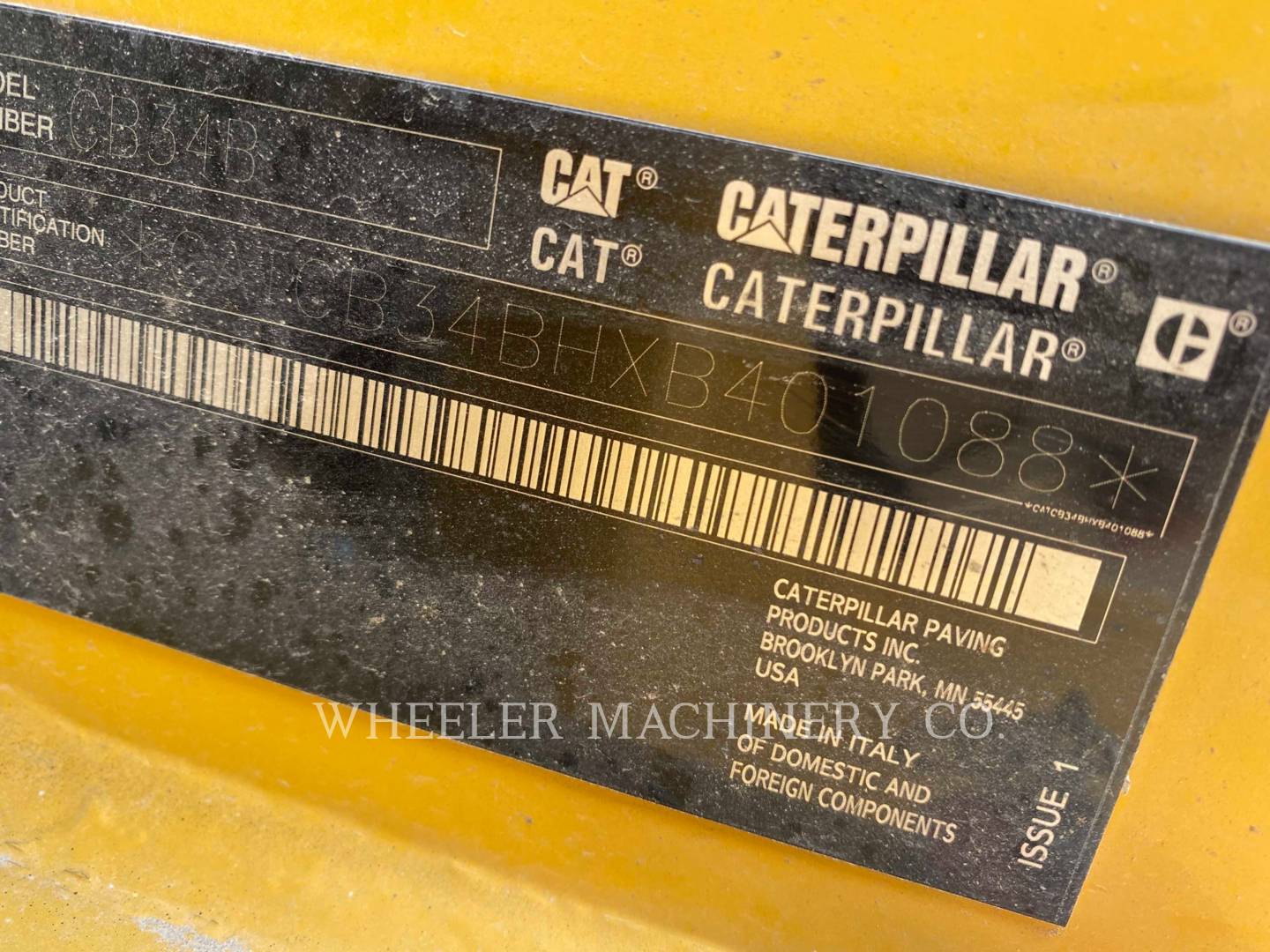 2021 Caterpillar CB34B CN Vibratory Double