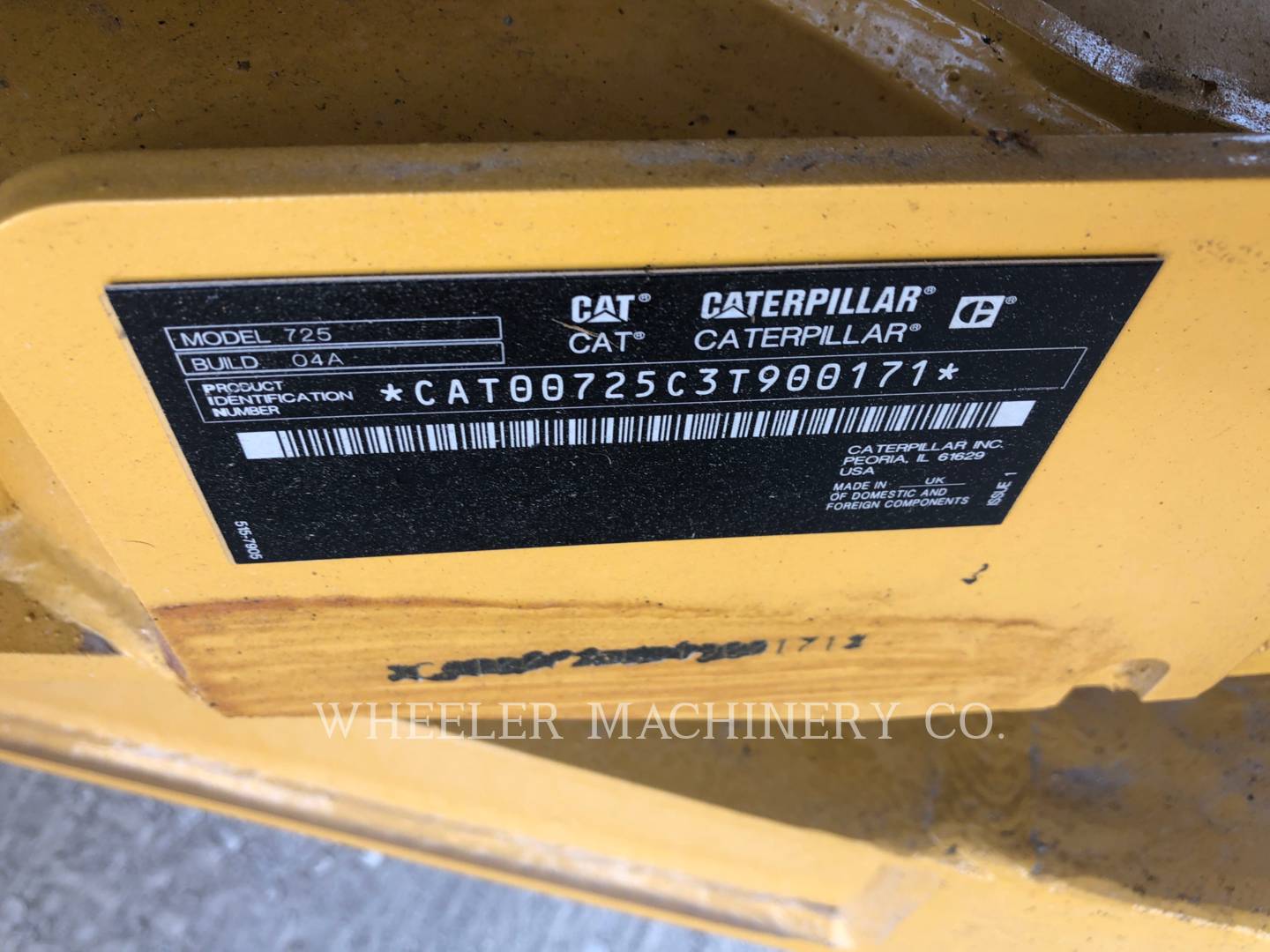 2020 Caterpillar 725 TG Articulated Truck