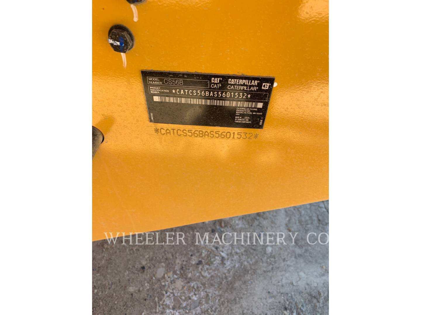 2021 Caterpillar CS56B Vibratory Single