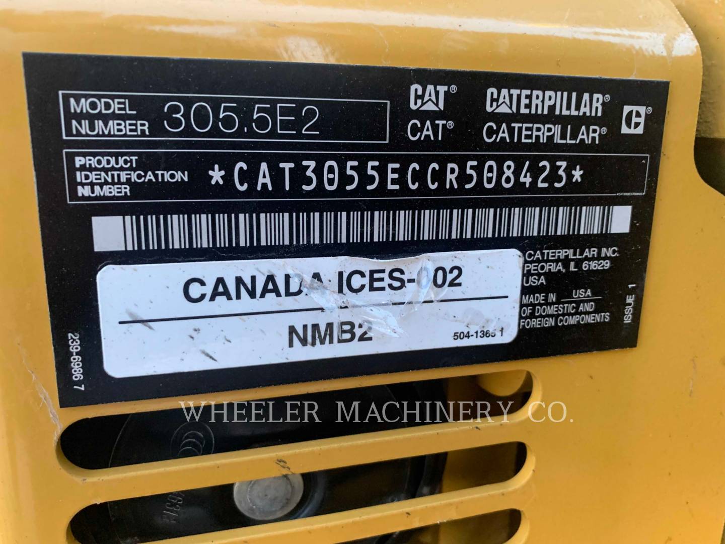 2019 Caterpillar 305.5E2C3T Excavator