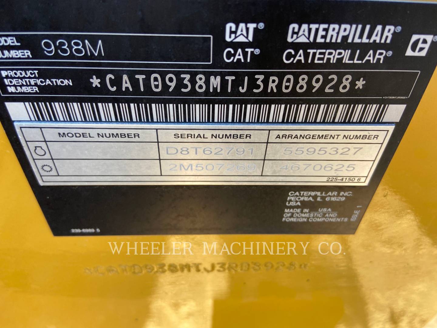 2020 Caterpillar 938M QC Wheel Loader