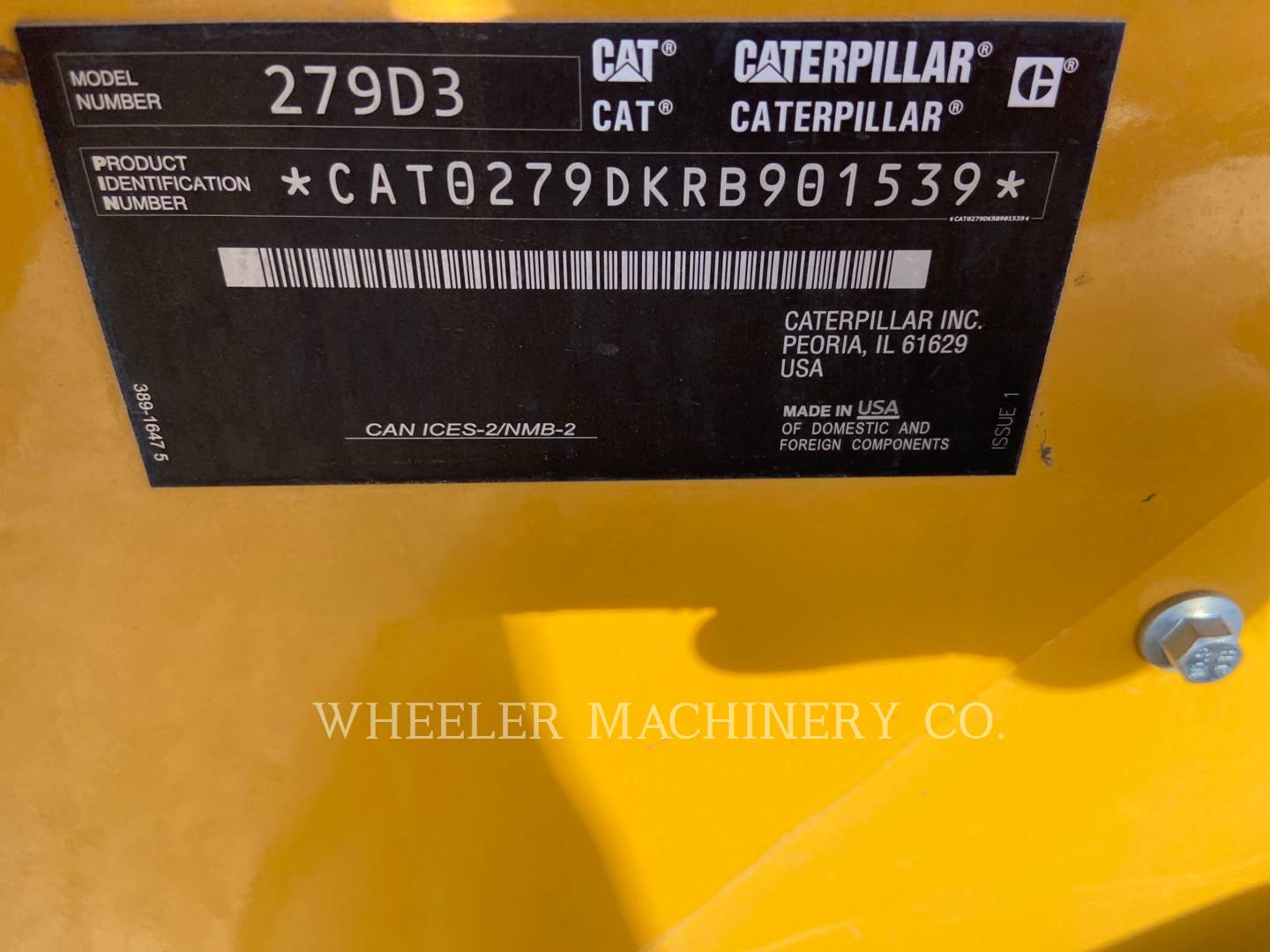 2020 Caterpillar 279D3 C3H2 Compact Track Loader