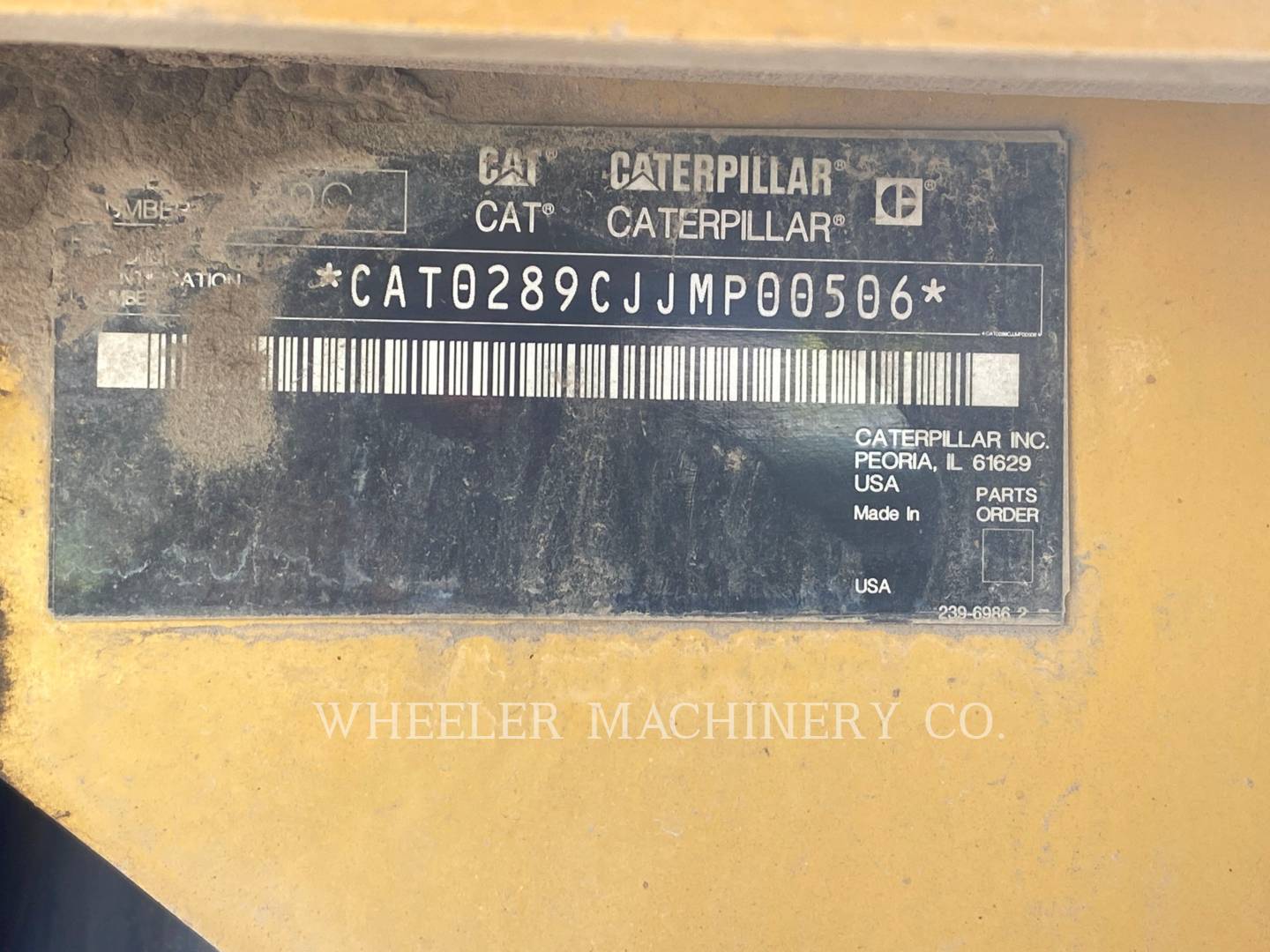 2009 Caterpillar 289C C3TL2 Compact Track Loader