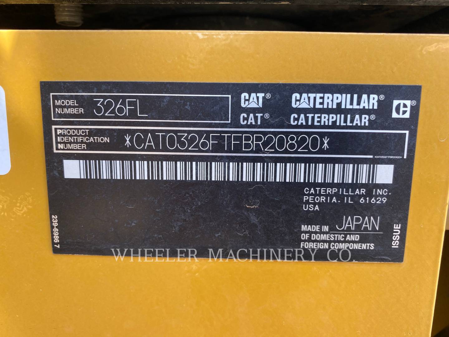 2019 Caterpillar 326F L TH Excavator