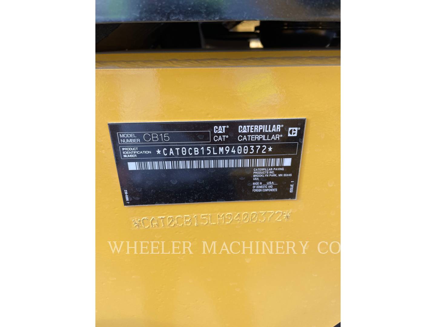 2021 Caterpillar CB15 CW VV Vibratory Double