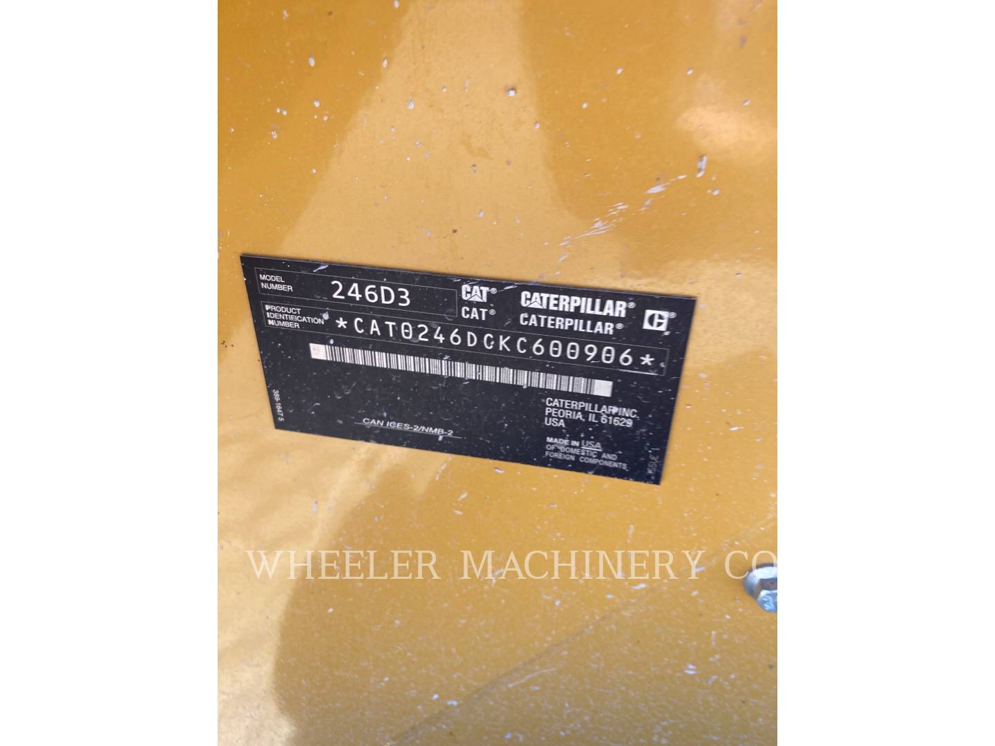 2020 Caterpillar 246D3 C3H2 Skid Steer Loader