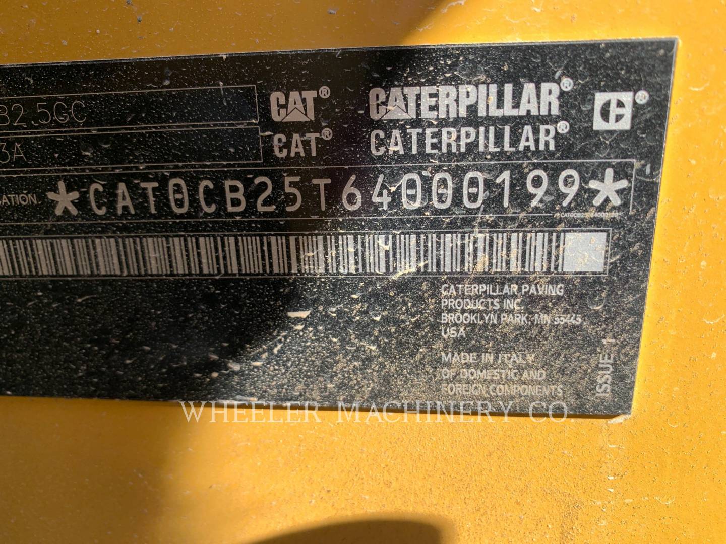 2022 Caterpillar CB2.5 GC Vibratory Double