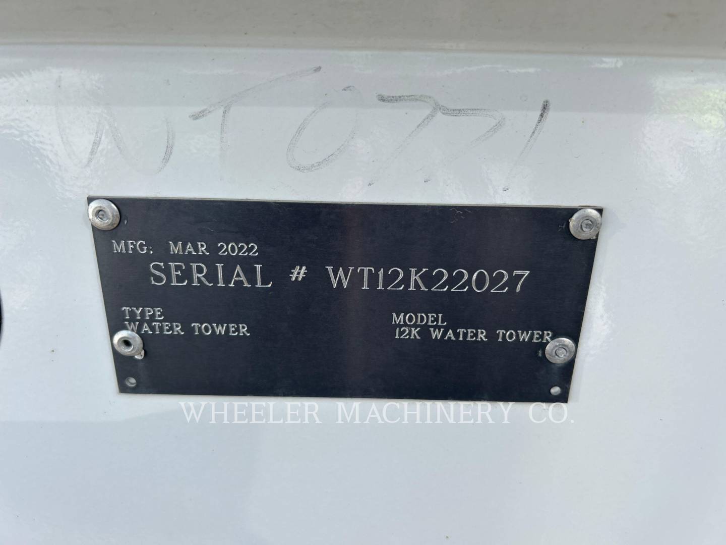 2022 Misc WT 12K TNK Water Truck