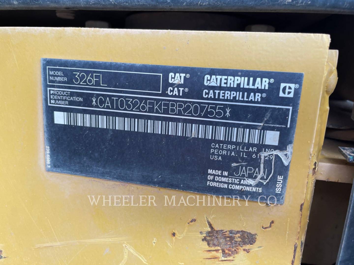 2019 Caterpillar 326F L TH Excavator