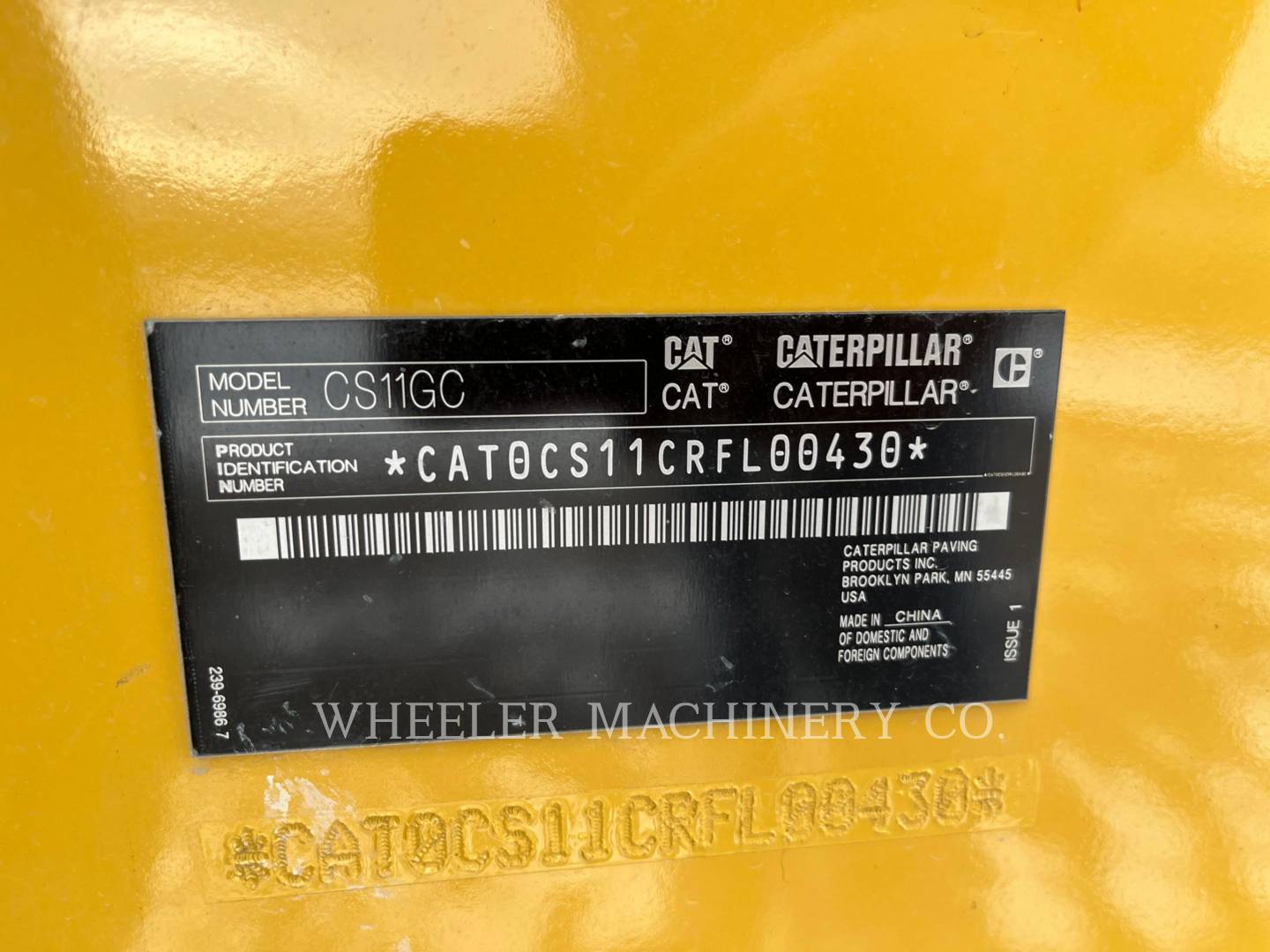 2022 Caterpillar CS11 GC Vibratory Single