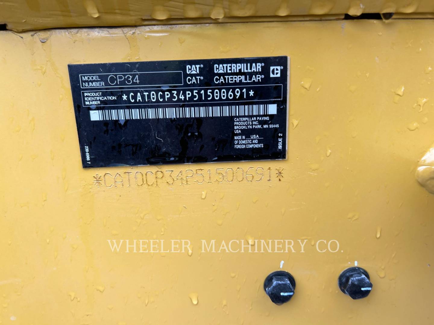 2022 Caterpillar CP34 Vibratory Single