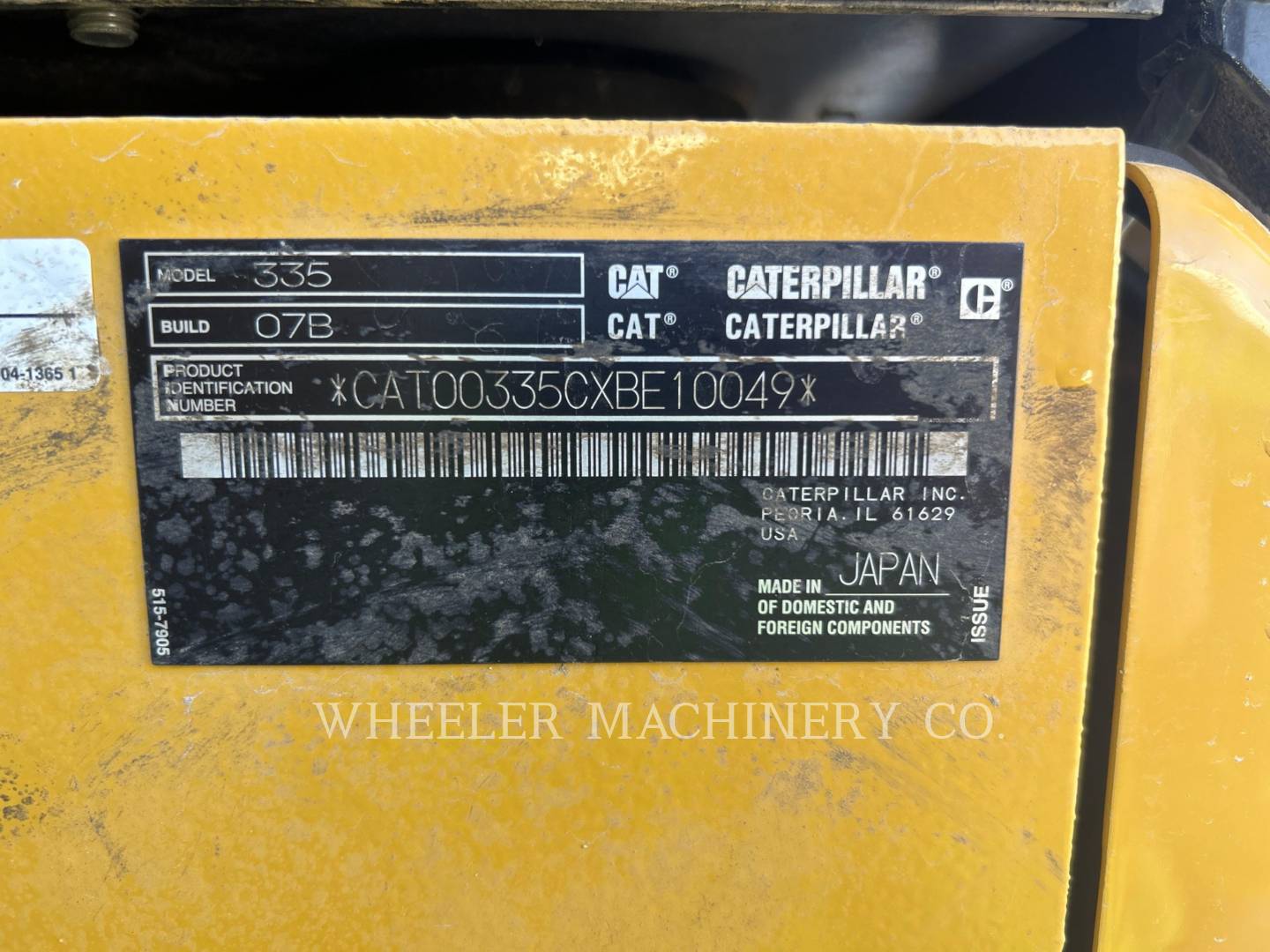 2022 Caterpillar 335 TH Excavator