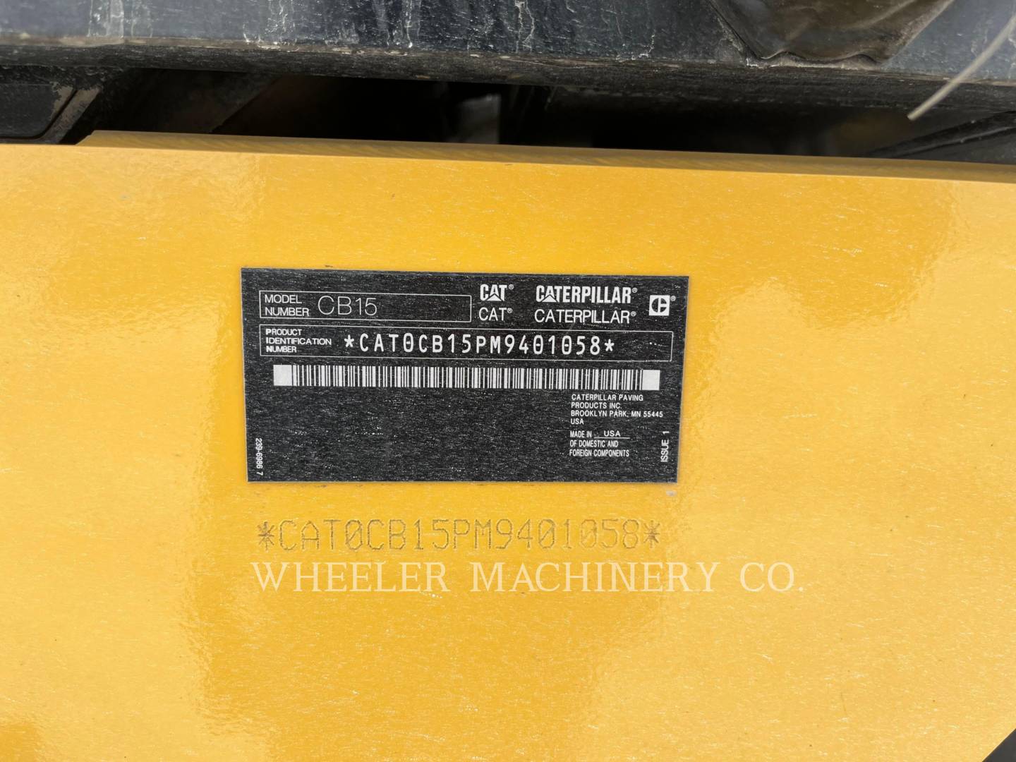 2023 Caterpillar CB15 CW VV Vibratory Double