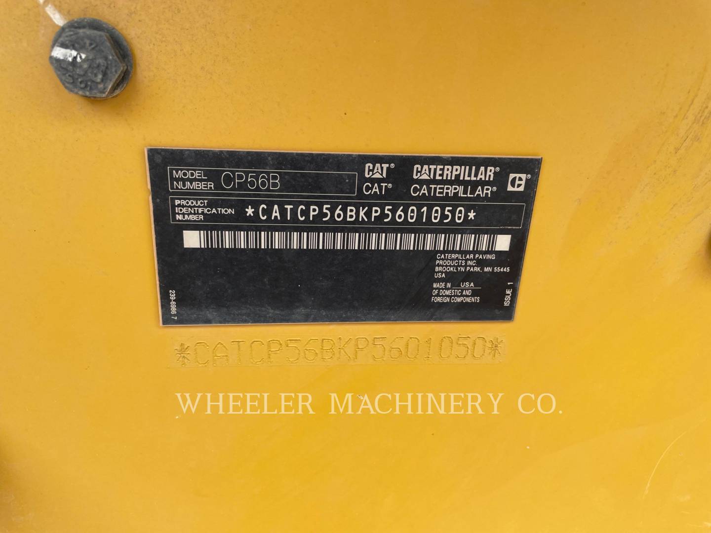 2022 Caterpillar CP56B Vibratory Single