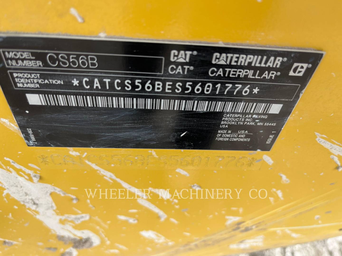 2022 Caterpillar CS56B Vibratory Single